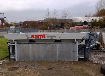 Used / Refurbished HYDROMIX / SAMI model T13 3 bin dry-batch Concrete Batching Plant (2005)