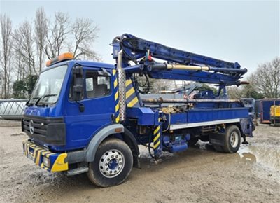 1 off Used MERCEDES / PUTZMEISTER model TVS 22.12 Truck Mounted Concrete Pump (1998)