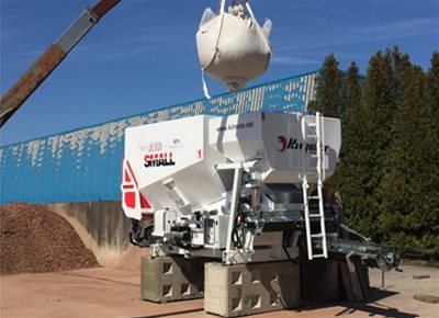 1 off Used / Refurbished KIMERA model SMALL Mobile Concrete Batching Plant (2017) 